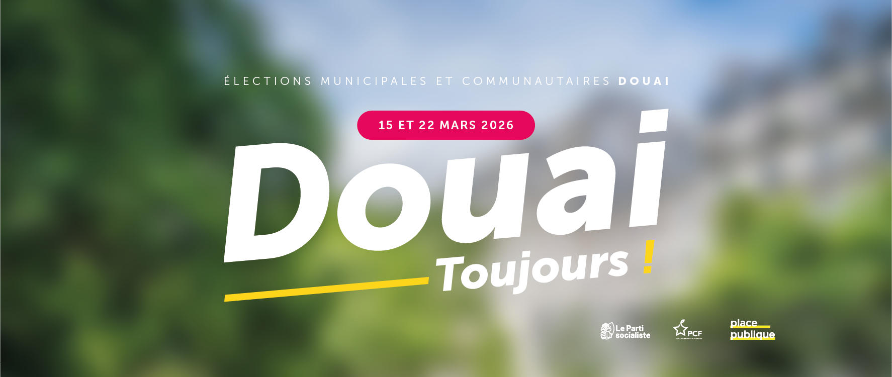 Élections municipales Douai 2026 – Frédéric CHEREAU Élections municipales Douai – Restons à l’écoute et unis pour construire le Douai 2026. Je compte sur vous ! Frédéric CHEREAU